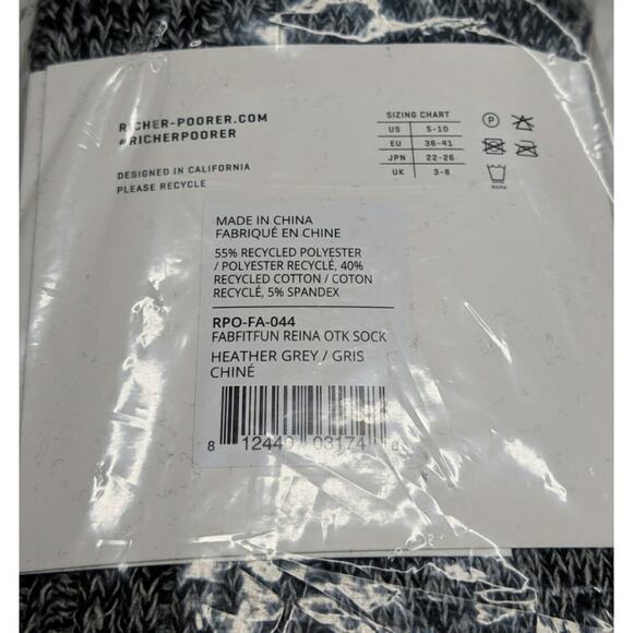 Richer Poorer Reina Over the Knee (OTK) Socks - US 5-10 - NWT - Picture 4 of 4